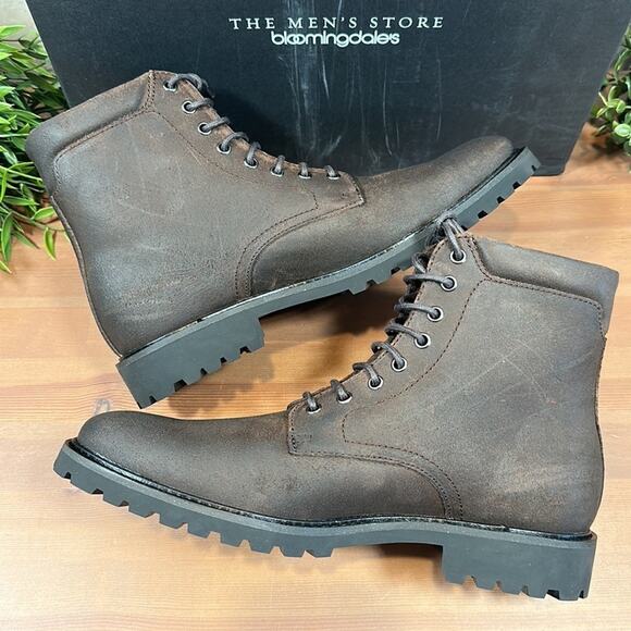 The Men's Store at Bloomingdale's Men's Plain Toe Boots Size 7.5 - Picture 7 of 9